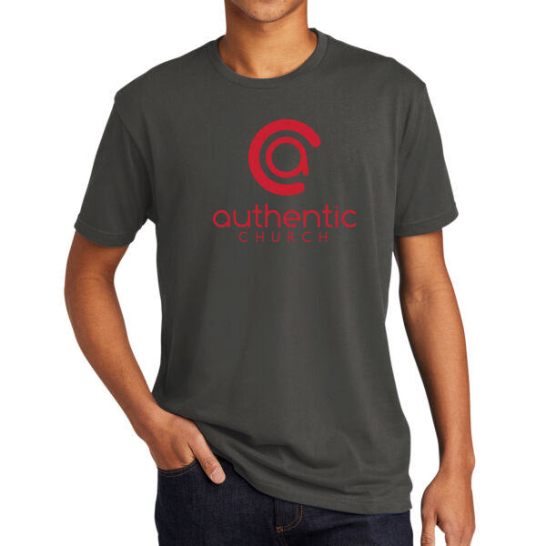 Authentic Church - Unisex t-shirt (Red) Thumbnail